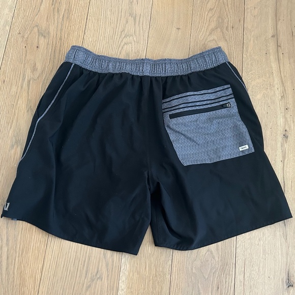 VUORI MEN'S LINED BLACK SHORTS DRAWSTRING MEDIUM M - Picture 8 of 8